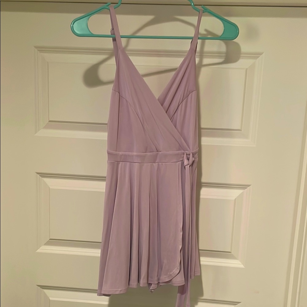 Kimici blueLavender Wrap Dress romper - Picture 1 of 5
